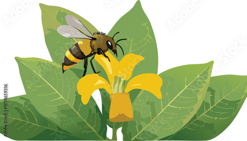 Nature’s teamwork: bee and flower interaction promotes youth understanding of ecology
A peaceful pollination scene that teaches children about environmental stewardship