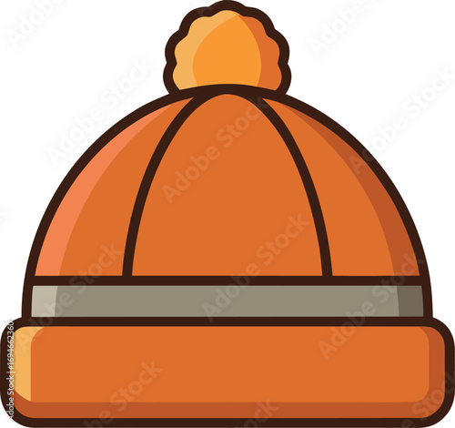 Warm winter caps autumn hat set bright color vector