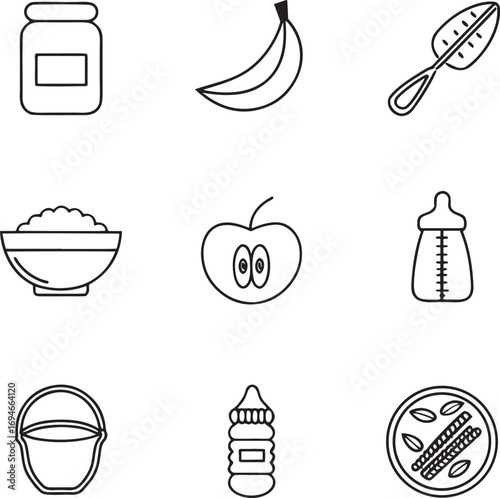 Baby Food Icons