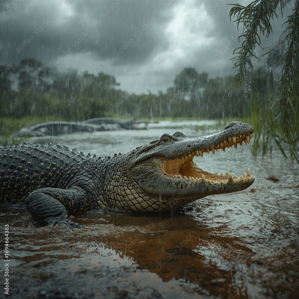 alligator in the swamp alligator in the swamp