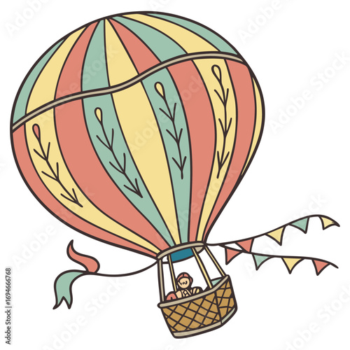Hot Air Balloon vector illustrator design