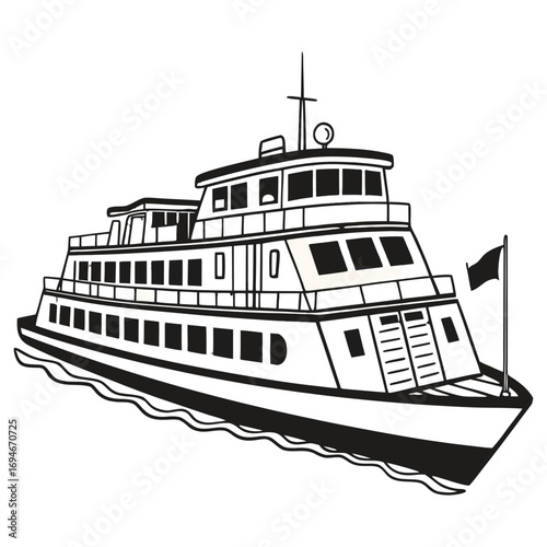 Ferry vector illustrator design