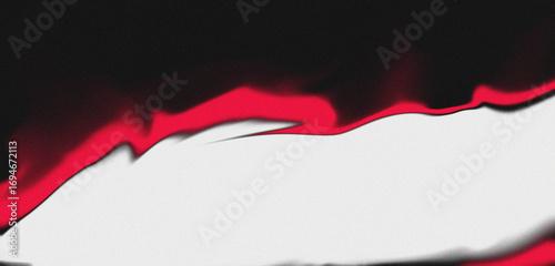 Abstract crimson and white wave, dynamic flow, modern design element, impactful visual texture.