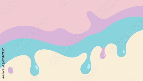 abstract glossy pastel liquid background