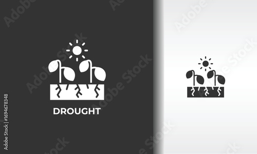 Drought Vector, Icon Or Logo Sign Isolated Symbol Illustration