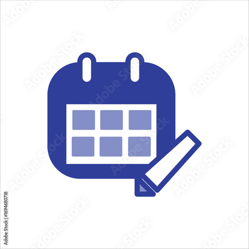 edit calendar icons. simple colored vector