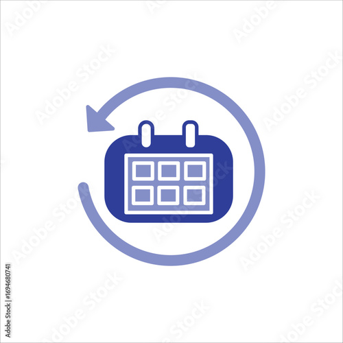 yesterday icons. simple colored vector