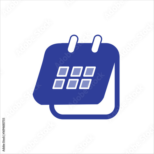 year icons. simple colored vector