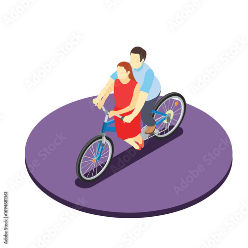 vector illustration of a couple