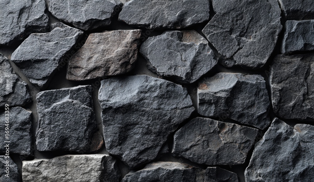 Fototapeta premium Gray stone wall texture