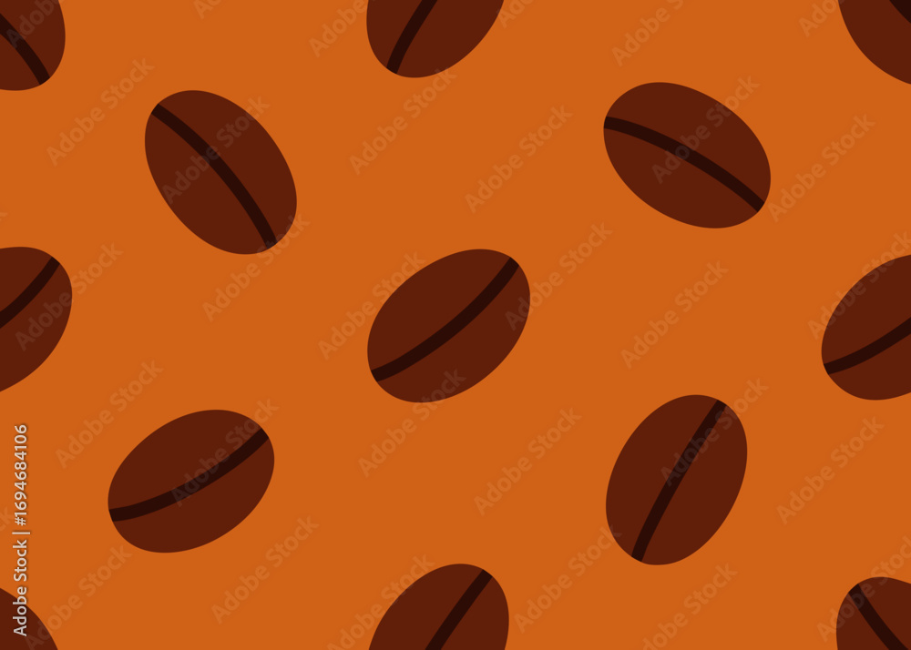 Obraz premium Coffee Beans Seamless Background