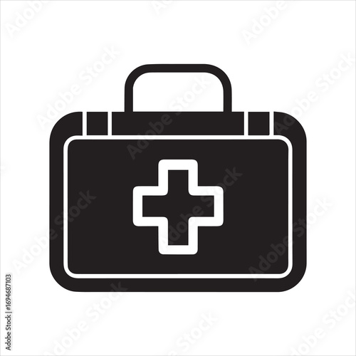 First Aid Kit Icon Vector Illustration