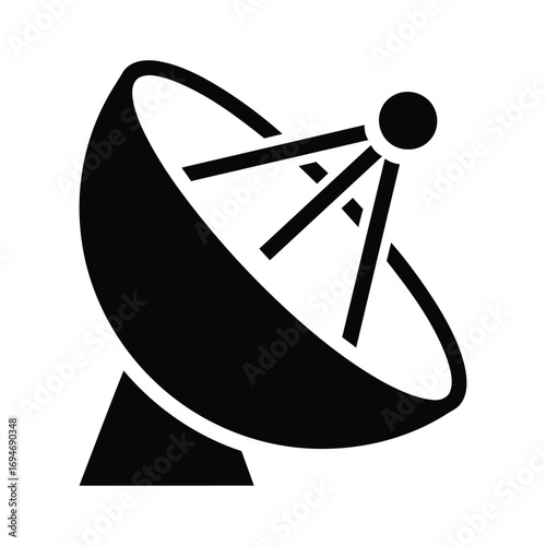 satellite dish icon vector