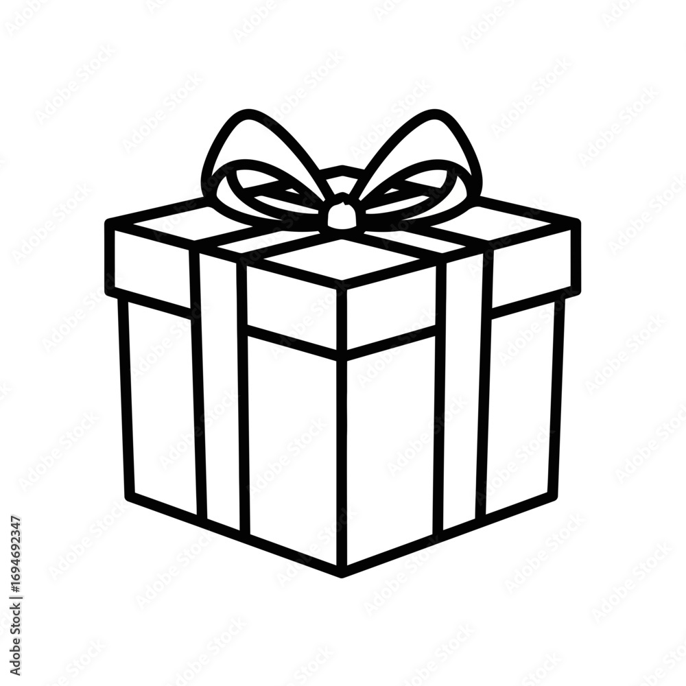 Obraz premium gift box with ribbon