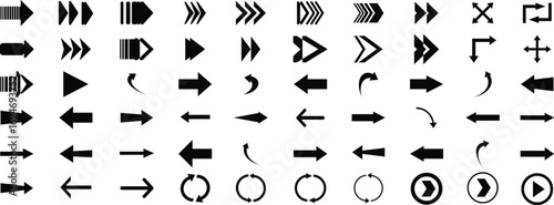  Arrow icon. arrow. vector. line icon  black pack set of arrows, arrows different. arrow icon. vector illustration.