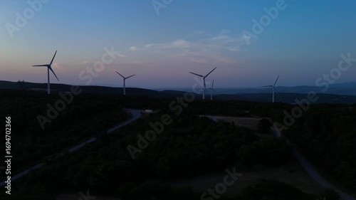 éoliennes dans la fôret