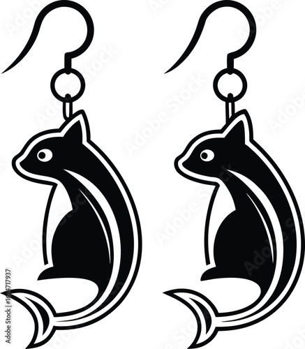 cute, dolphin, or, porpoise, dangle, earrings, a, pair, of, minimalist, marine, animal, themed, jewelry, designs, for, laser, cutting, vector