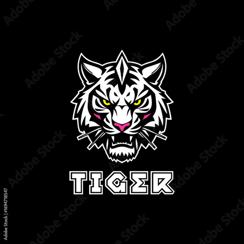 White Phantom Tiger Gaming Mascot