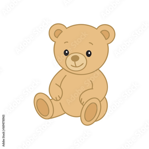 teddy bear on white background