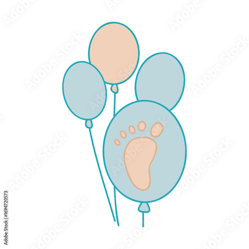 foot print icon, vector illustration