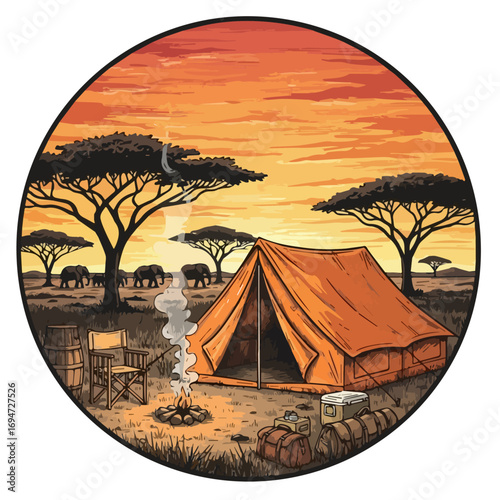 camping on the beach