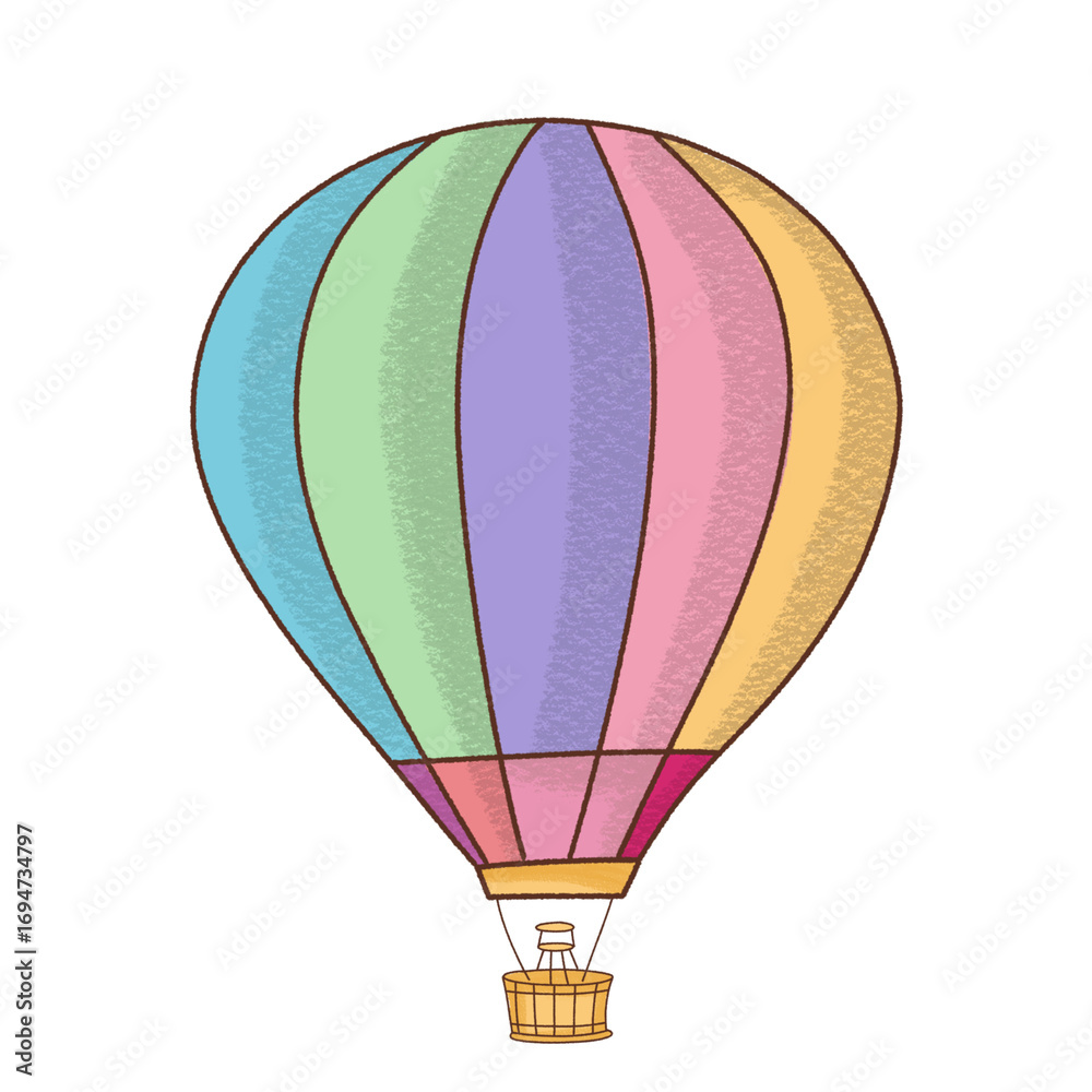 Fototapeta premium hot air balloon illustration