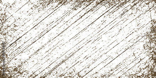 A close-up of a rusty metal surface shows a vintage brown wooden plank pattern