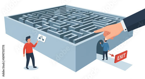 Conceptual illustration of big data processing, transforming chaotic raw information into refined and structured analytical results