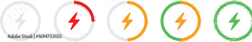 Free Download Charging Status Indicators Battery Levels and Power Icons Representing Energy and Progress - GFXLoad