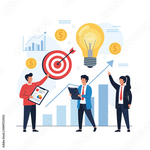 Achieving business growth and financial success through strategic planning and teamwork