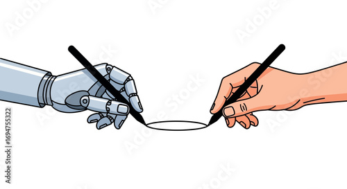 Human and Robot Collaboration Drawing the Future of Art and Technology with Lines