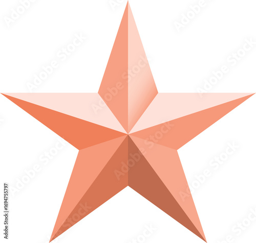Red star. Green Christmas star isolated on white background. Nice illustration of a 3d look Red star on white background. Star vector collection.	