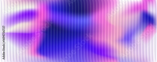 Ripple glass gradient background with vertical ribbed texture in soft pastel tones and vivid blue . Minimal luminous abstract surface with reflective details. Vector illustration.