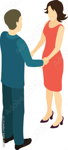 vector illustration of a couple