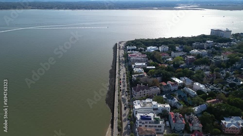Charleston South Carolina battery during sunset