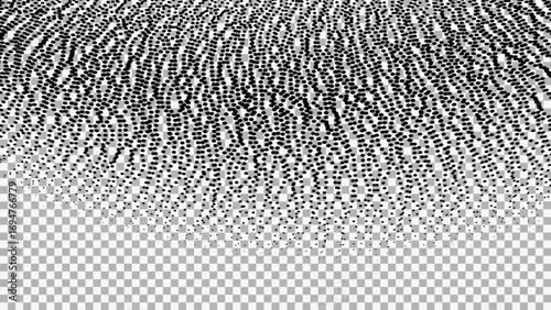 abstract design element in silhouette with transparent background