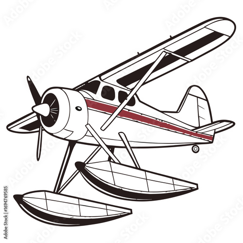 Seaplane vector design