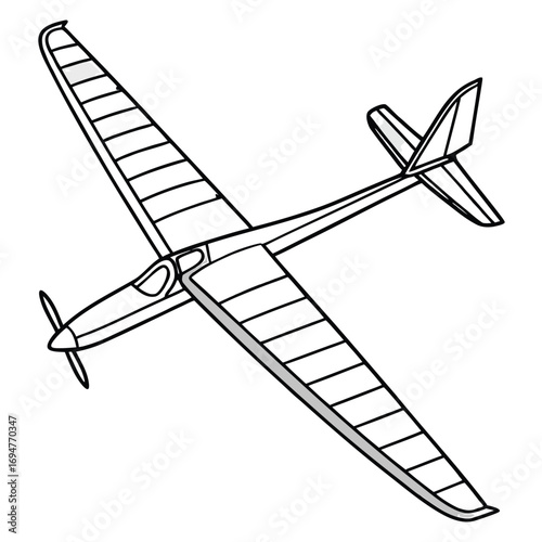 Glider Plane vector design