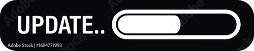 Digital update progress bar showing progress towards completion