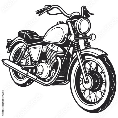 Motorcycle vector illustrator design