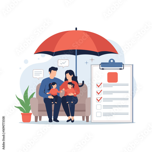 Comprehensive family protection plan ensuring a secure future and financial stability for loved ones
