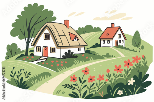 landscape with house