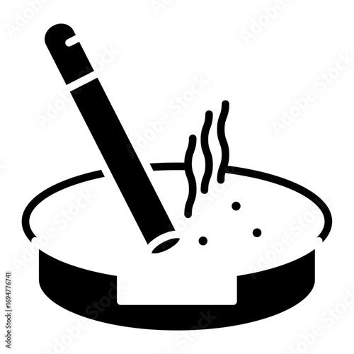 Ashtray Vector Icon
