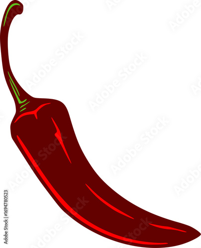 Spicy chili in natural state design