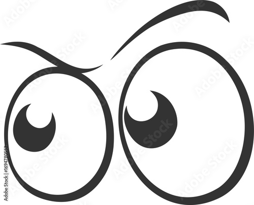 Creative design of eyes looking