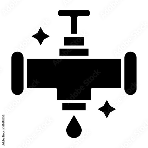 Water Pipe Vector Icon