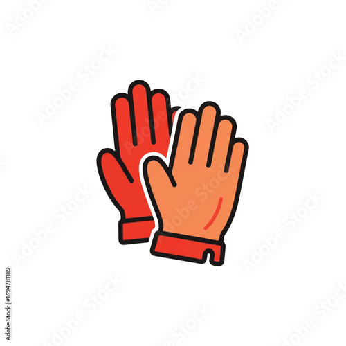 hand in red glove