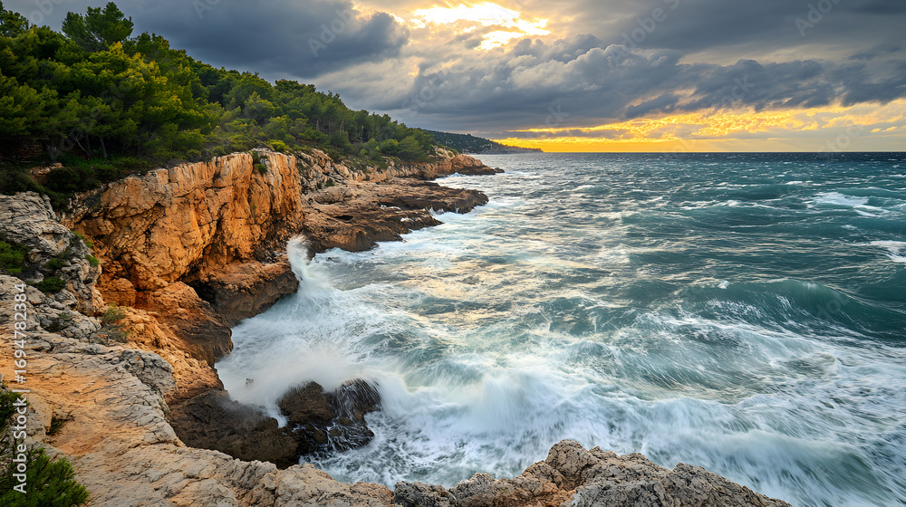 Obraz premium waves on the beach