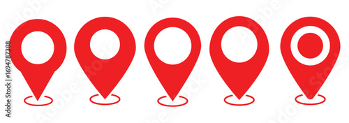 Location pin icons. Location pin icon collection