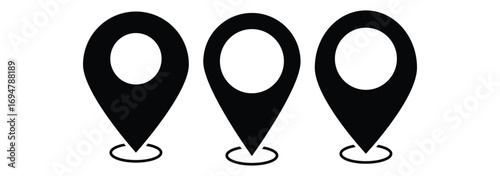 Location pin icons. Location pin icon collection